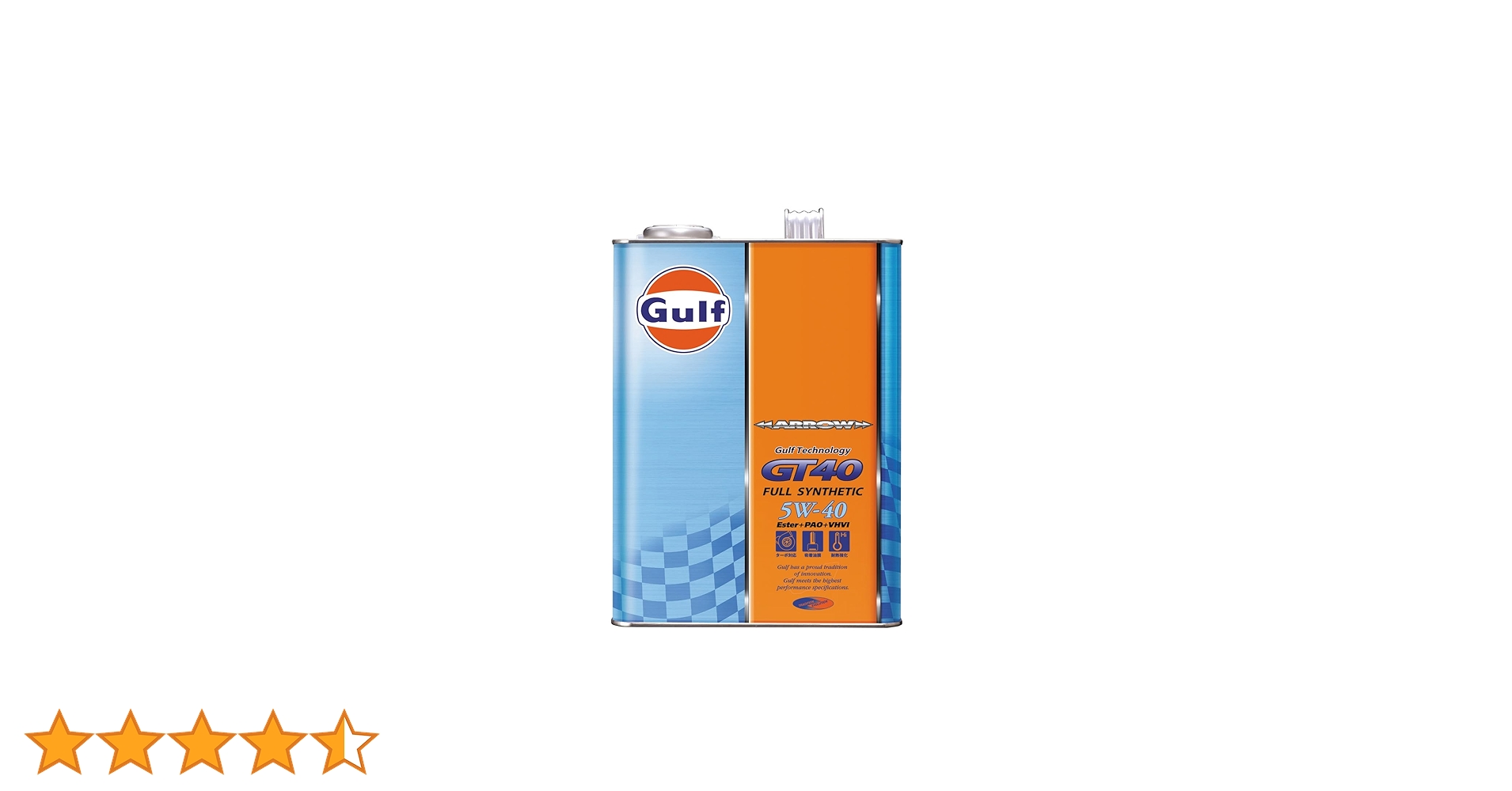 Amazon | ガルフ(Gulf) エンジンオイル ARROW GT40 5W-40 Full